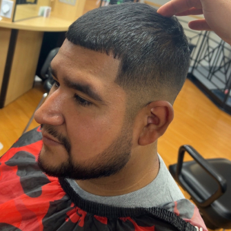 Fade with beard trim