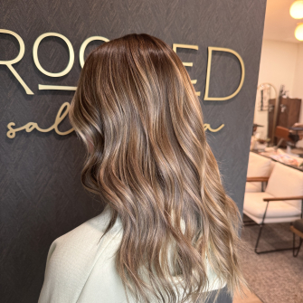 Mid Length Hair Cut and Styled by Emma