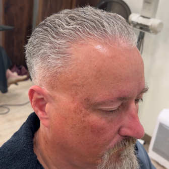 Greying Haircut by Mitch 