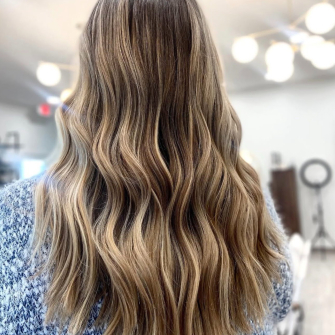 Medium Brown Hair With Highlights by Meg