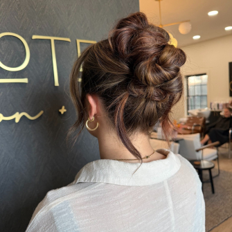 Brunette Updo By Rowan